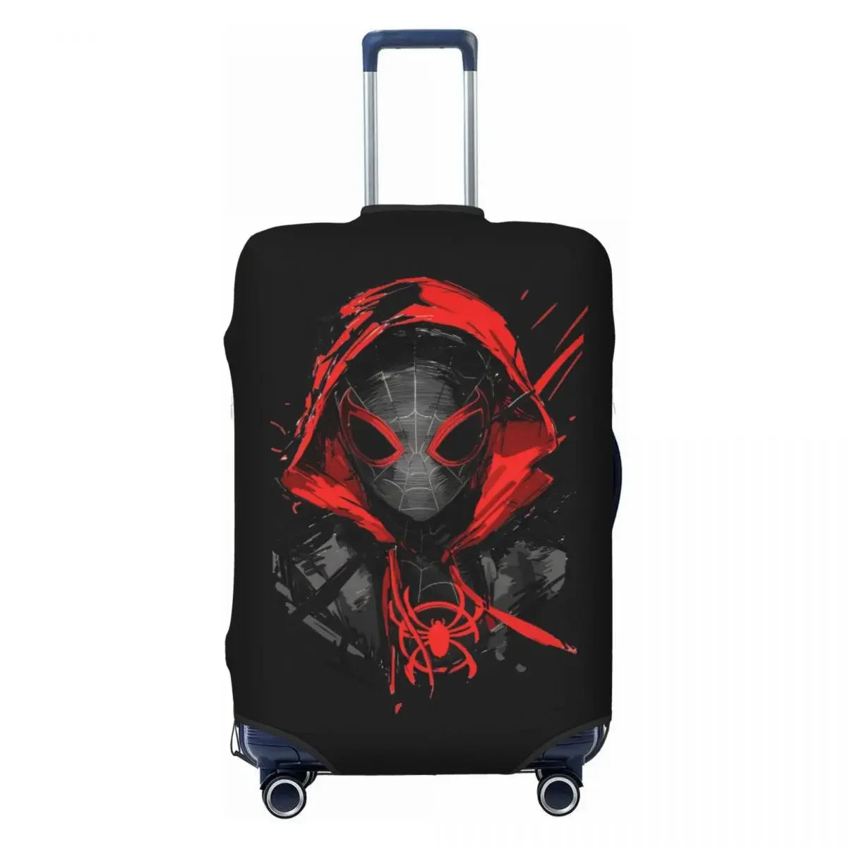 High Density Elastic Luggage Cover Spider Print Fits 18-32 Inch Suitcases Durable Dustproof Washable Anti-Scratch