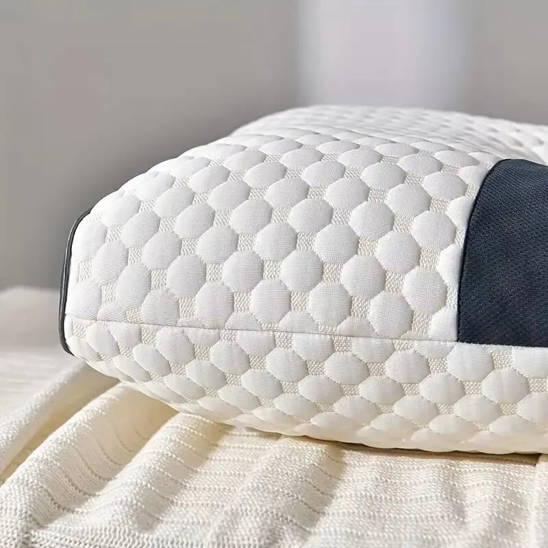 1PC Neck Pillow Help Sleep Protect The Neck Cervical Orthopedic Soybean Fiber Massage Household SPA Pillow For Sleeping