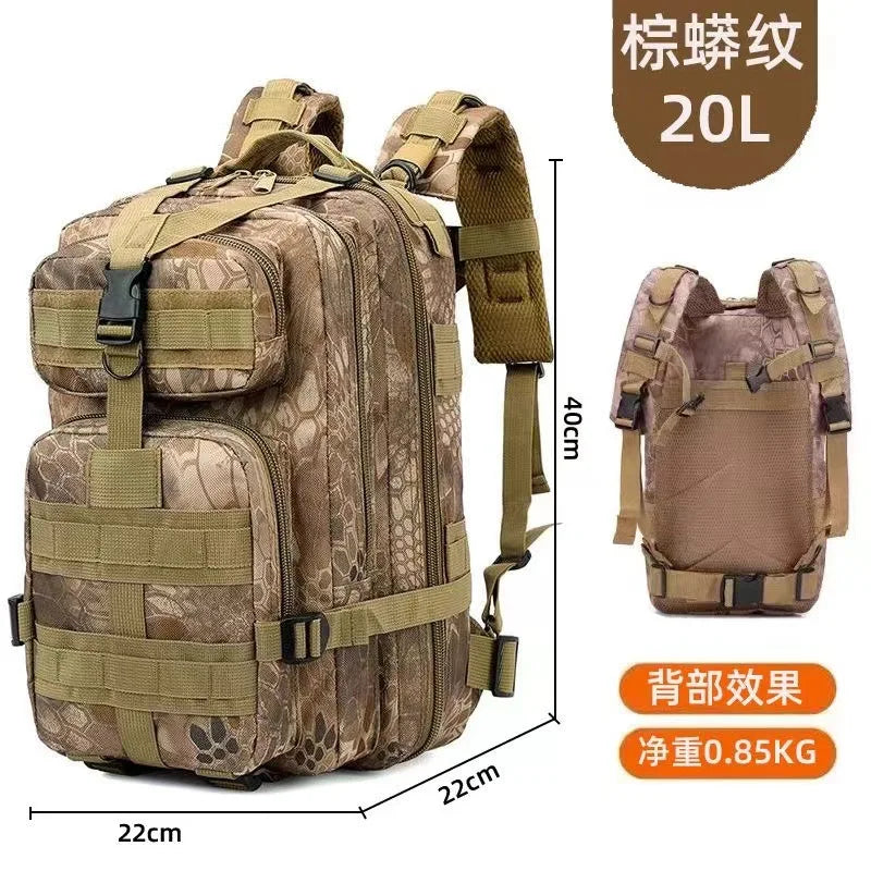 20L/45L 1680D Nylon Waterproof Trekking Fishing Hunting Bag Backpack Outdoor Rucksacks Tactical Sports Camping Hiking