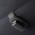1pc Car Leather Eyeglass Holder, Sun Visor Storage Box,Car Invoice Organizer, Sunglasses Interior Rack,Car Organization Supplies