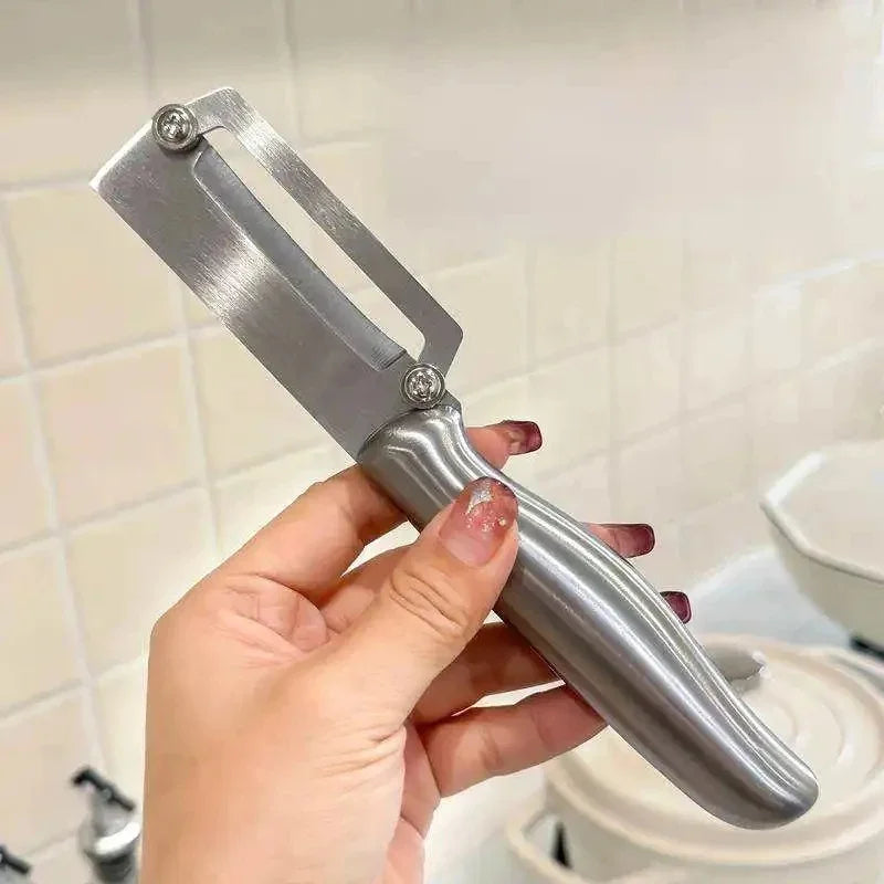 Stainless Steel Peeler Multifunctional Fruit Vegetable Slicer Knife Watermelon Melon Grater Kitchen Cooking Tool Flat Edge