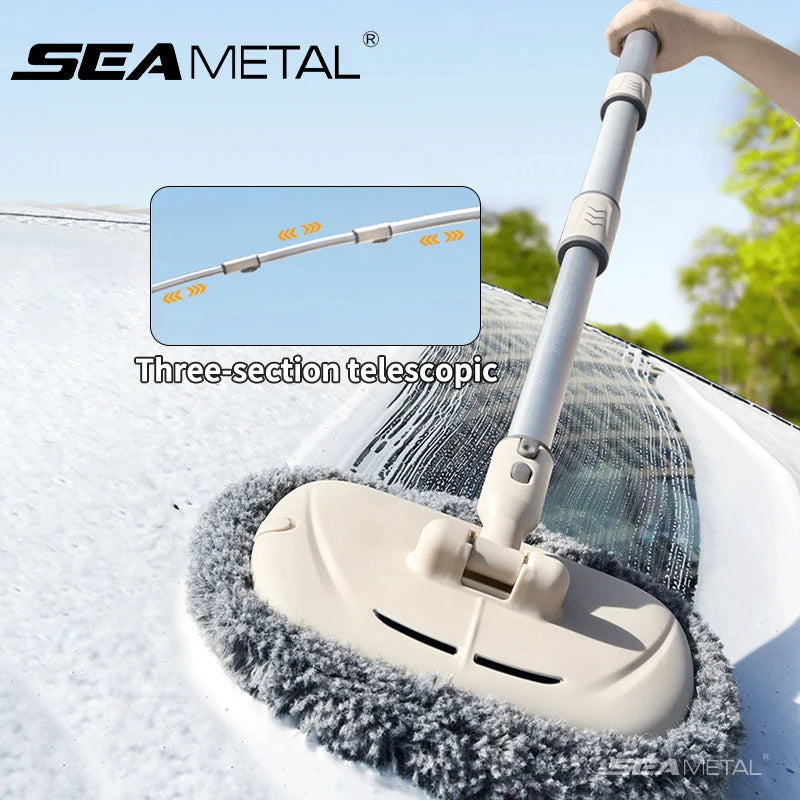 SEAMETAL Car Cleaning Brush Details Adjustable Super Absorbent Car Wash Brush Telescopic Long Handle Wash Mop Car Accessories