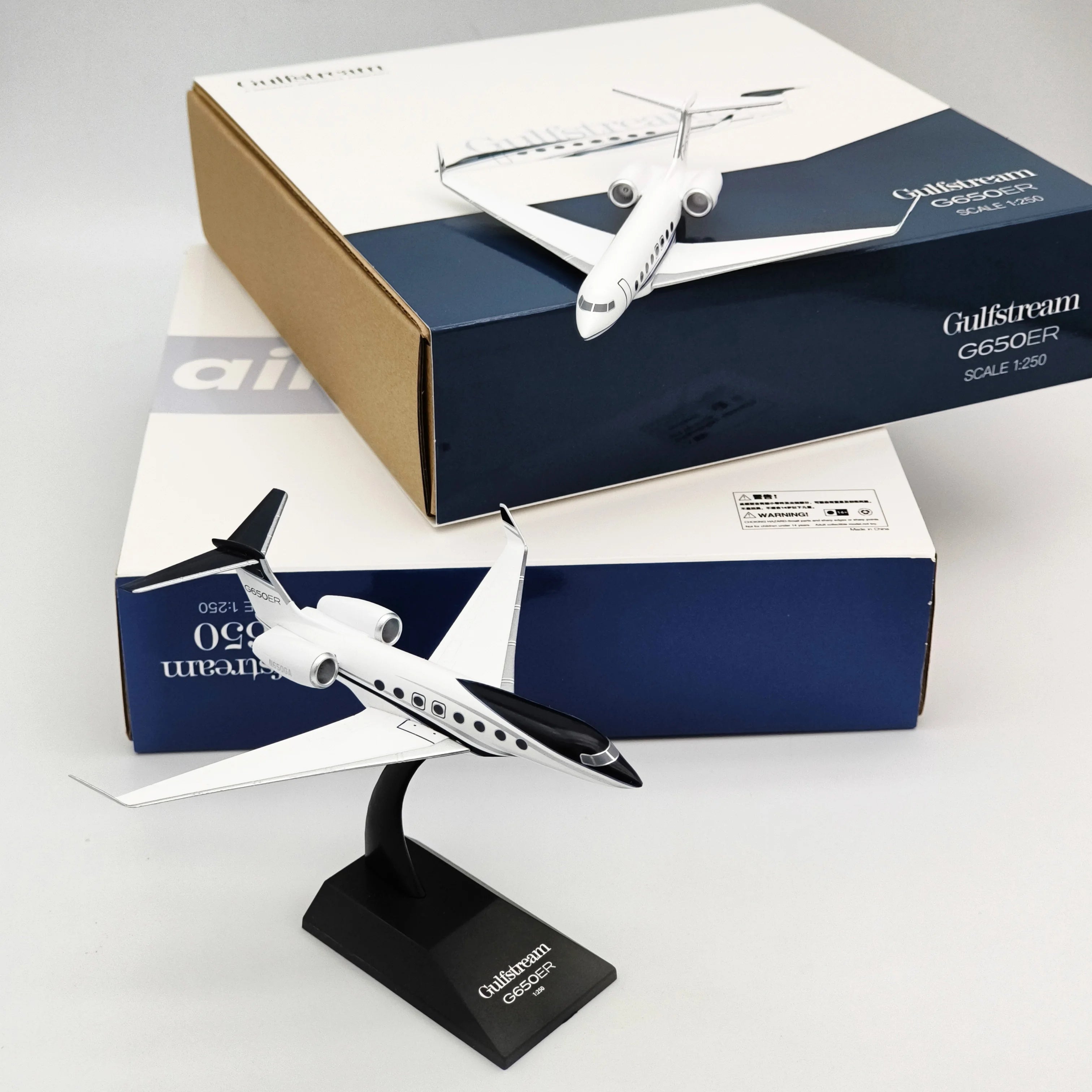 【aimo wings】Gulfstream G650/G650ER Scale1:250 ABS Plastic Aircraft Model Plane