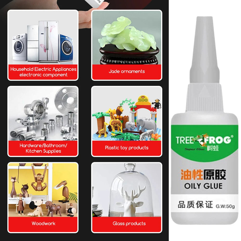 1/2/3pcs Powerful Oily Glue For Welding High-Strength Super-Glue Adhesive Instant Bonding Adhesion For Metal Wood Ceramic Rubber