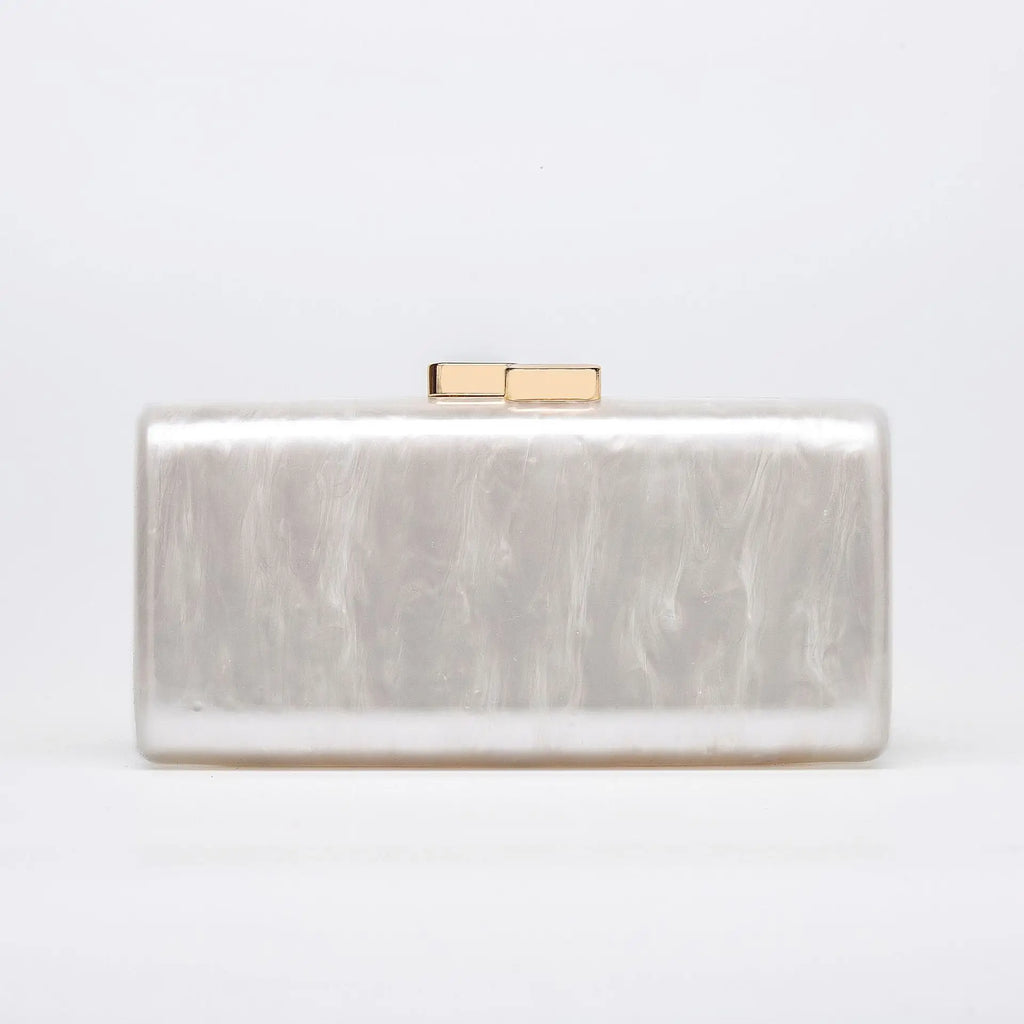 Oblique span bag Shaped shell acrylic bag Fashion wedding dinner clutch bag