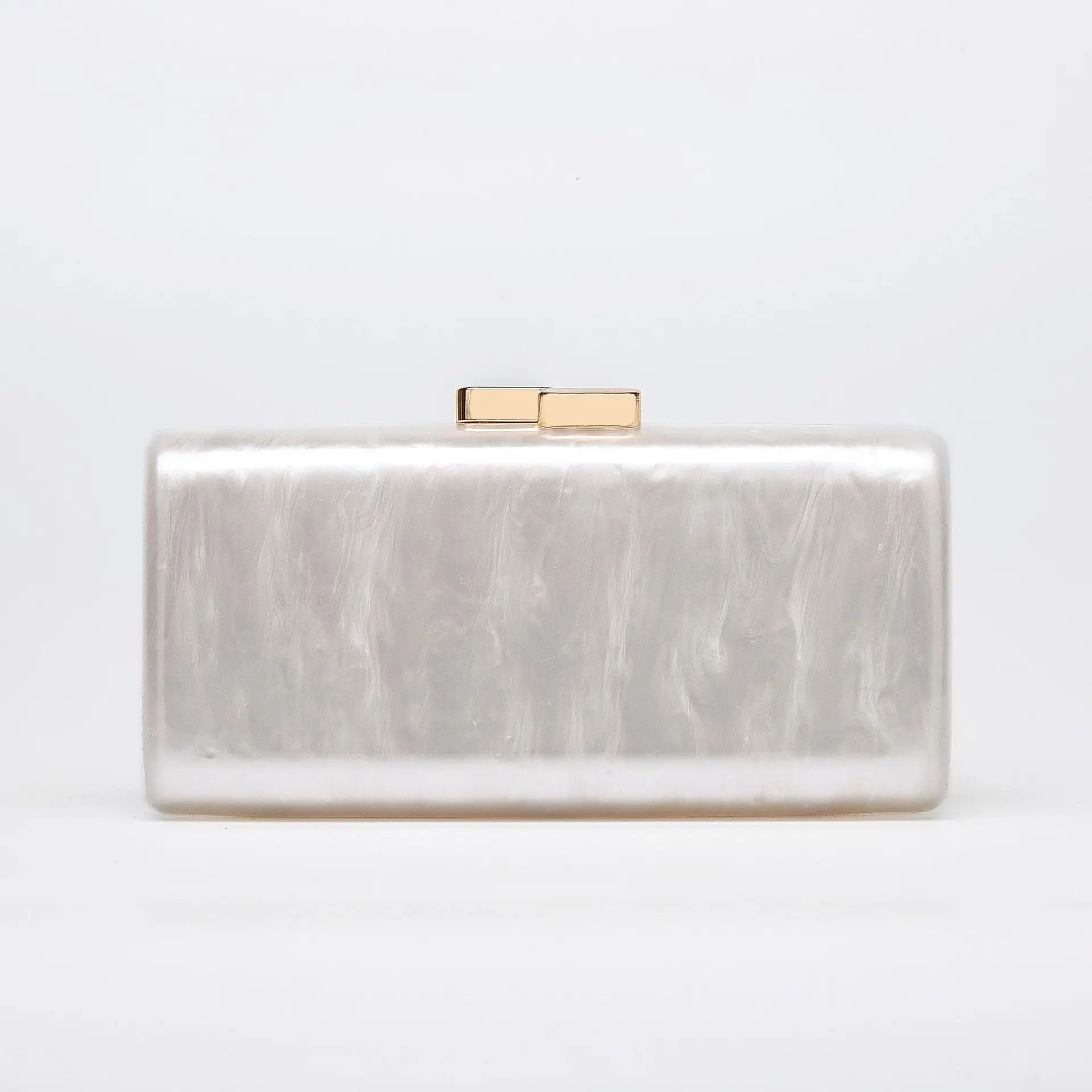 Oblique span bag Shaped shell acrylic bag Fashion wedding dinner clutch bag