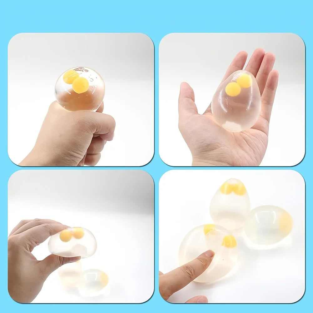 1/2/3pcs Squishy Eggs Balls | Toy for Party, Pinch Music, Squeeze Toys, Birthday Halloween Funny Gifts