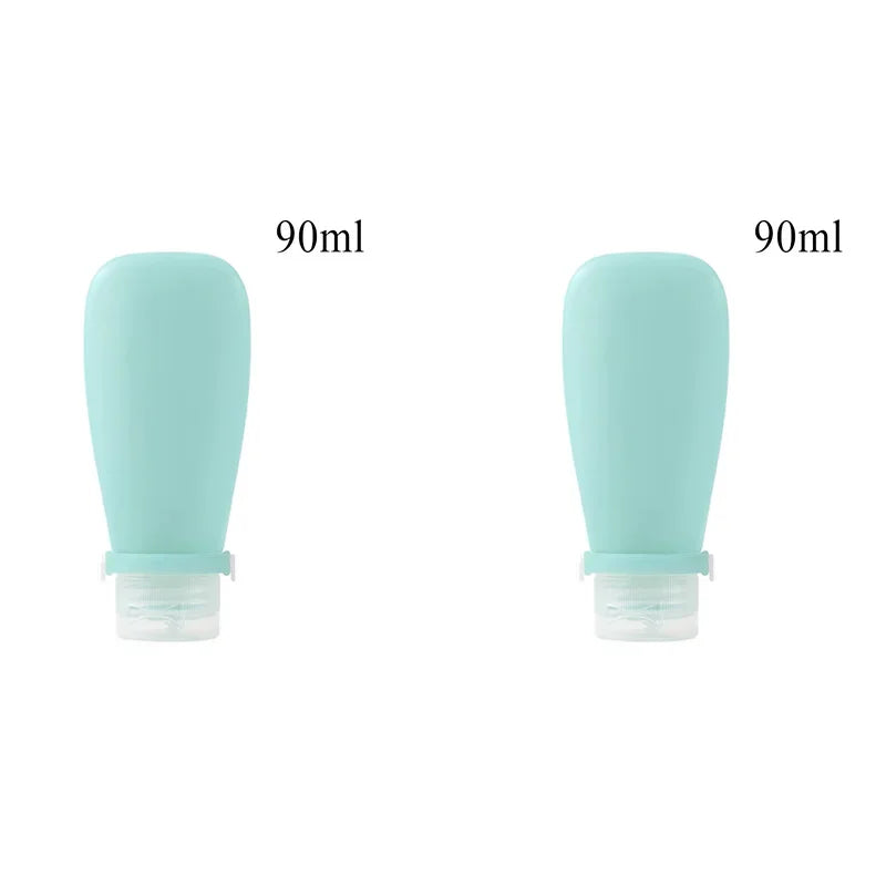 1/2pcs Soft Silicone Travel Bottles Empty Squeeze Tubes For Lotion Leakproof Skin Care Products Container Travel Accessories