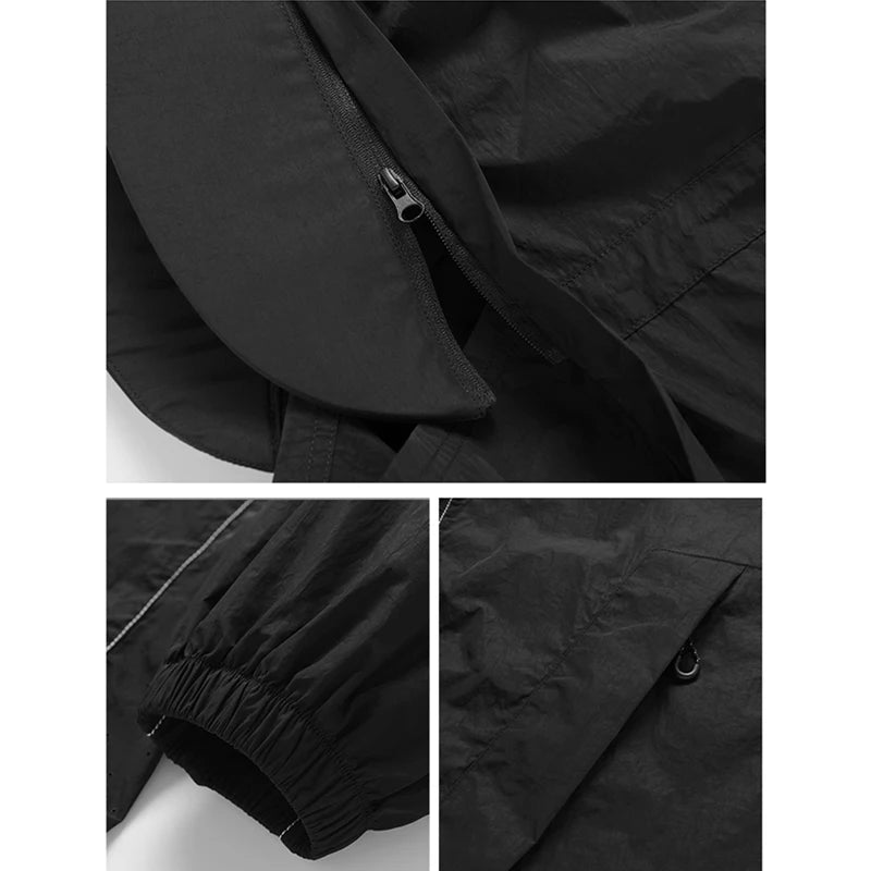 Outdoor Sunscreen Clothing Summer Hiking Jackets UPF50+ Ultraviolet Protection Couple's Hooded Jacket Traveling Hiking Fishing