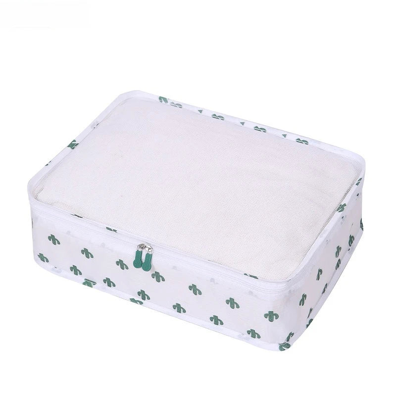 4/6Pcs Foldable Packing Cubes Luggage Packing Organizers for Travel Lightweight,See Through Breathable Mesh Design 40*30*12CM