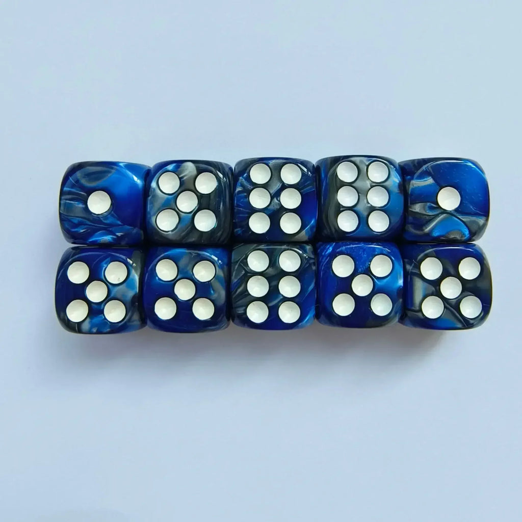 10pcs of 16MM Dual Color COC Dice Acrylic Digital Dice Dnd TRPG Cthulhu Running Team Board Game Dices Entertainment Dnd Dice Set