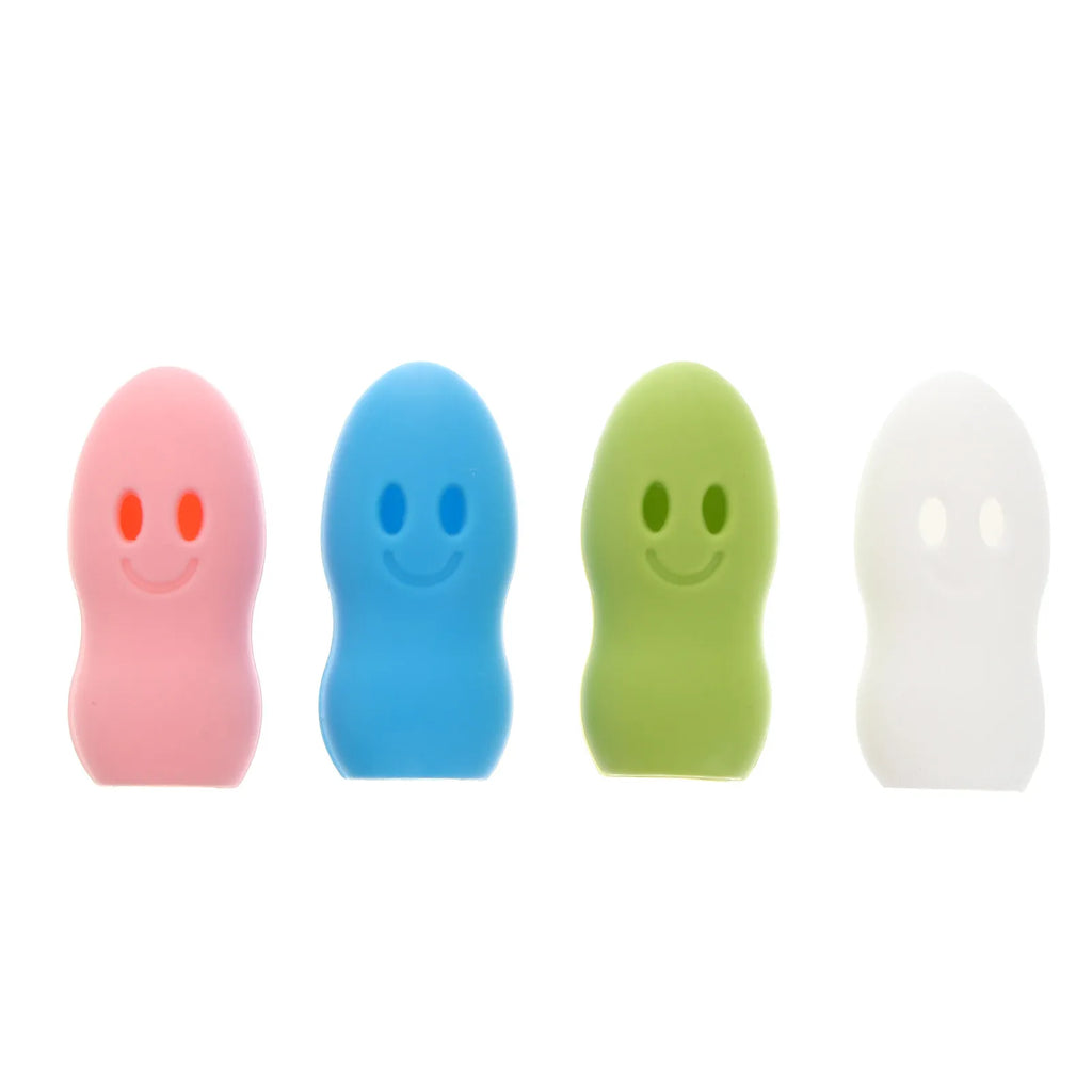4Pcs Silicone Toothbrush Protective Covers Portable Travel Case Cartoon Toothbrush Heads Cover for Home School Camping Office