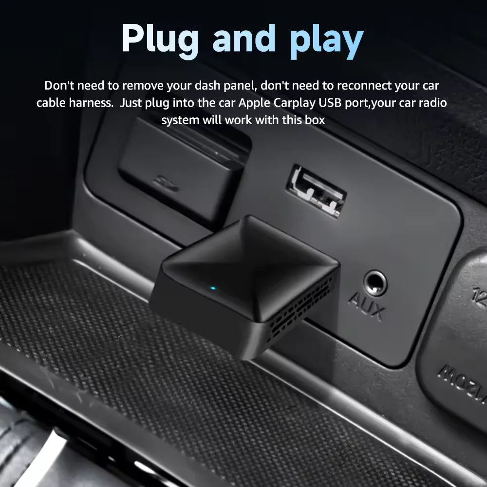 2026 New 2-in-1 Wireless CarPlay & Android Auto Adapter, Wired to Wireless, Plug & Play, Car Smart Dongle, Fit 98% Cars, Bluetooth 5.4+WiFi6, Low Latency, for iPhone & Android