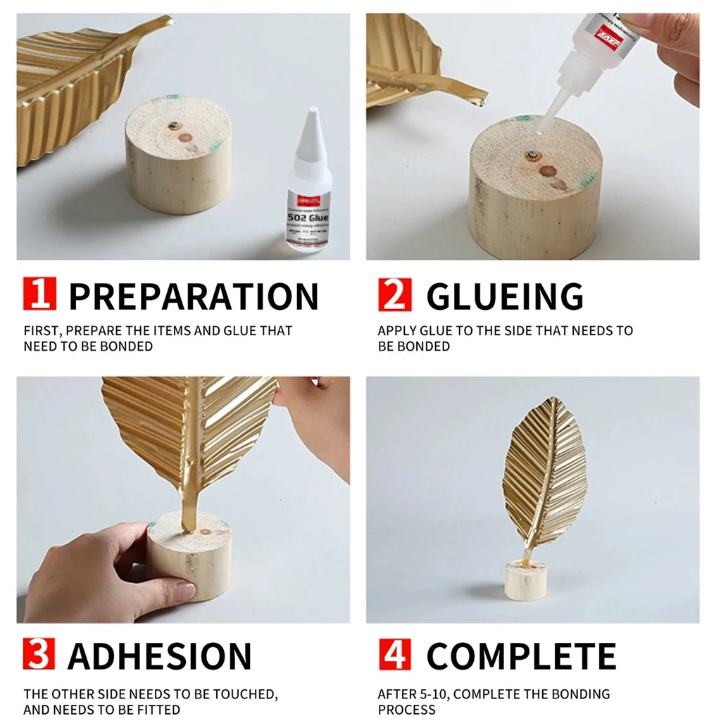 20g (0.7oz),502 Super Glue Instant Quick-drying Cyanoacrylate Adhesive Leather Rubber Wood Metal Strong Bond Liquid Glue Tool,Stationery Store Gel 502 Instant Strong Glue,With precision distributor,1-5pcs.