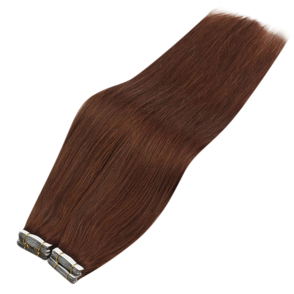 VeSunny Tape in Hair Extensions Human Hair Seamless Skin Weft Hair Extensions Double Sided Balayage Hair Color Adhesive Silky