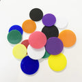 50Pcs 25MM 30MM Chips Plastic Marker Candy Color Coins Game Accessories Fun Family Club Board Games Teach Tools