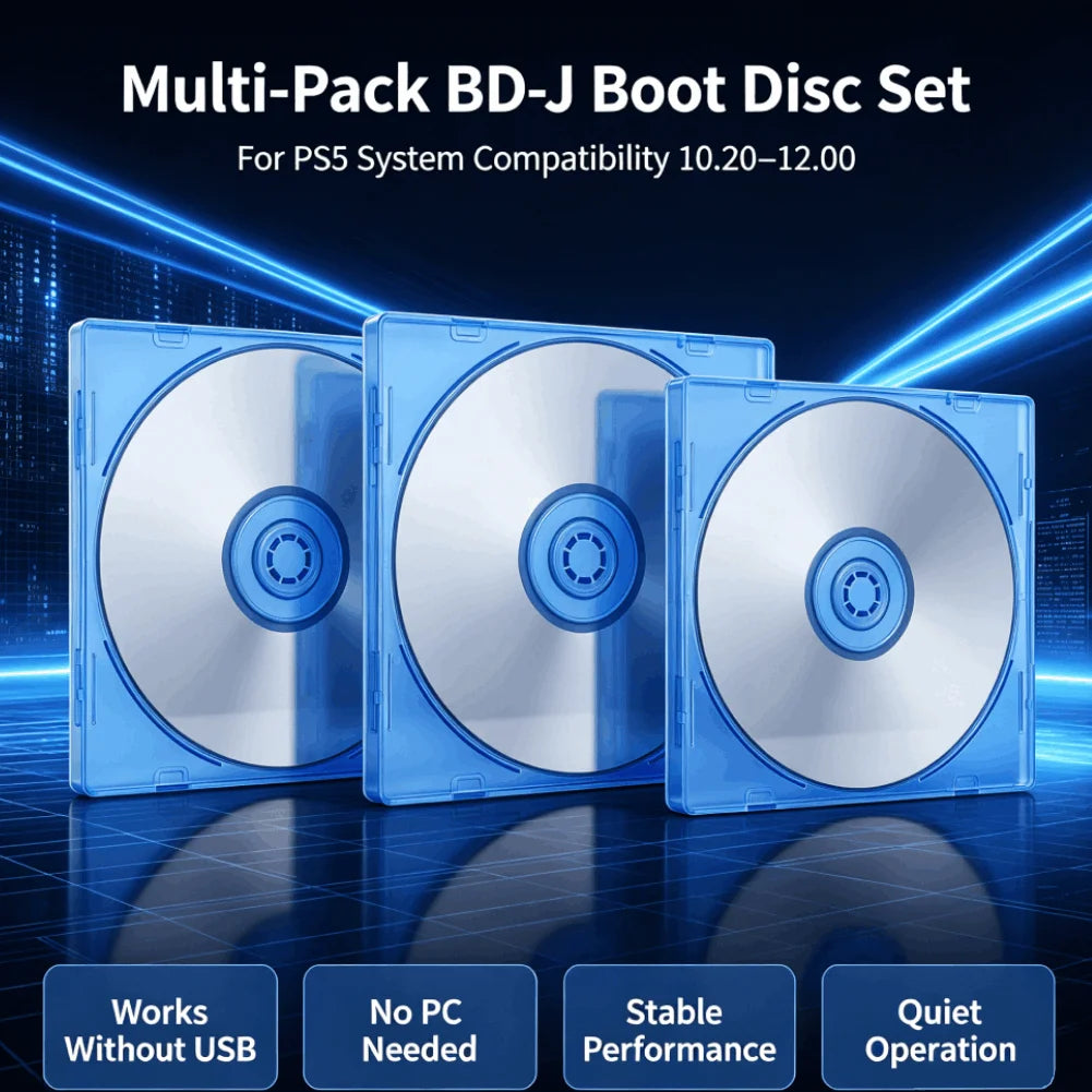 BD-J Autoloader V1.2.3 Boot Disc For PS5 Firmware 10.20-12.00 Easy Setup Stable Operation No PC USB Internet Required Boot Disk