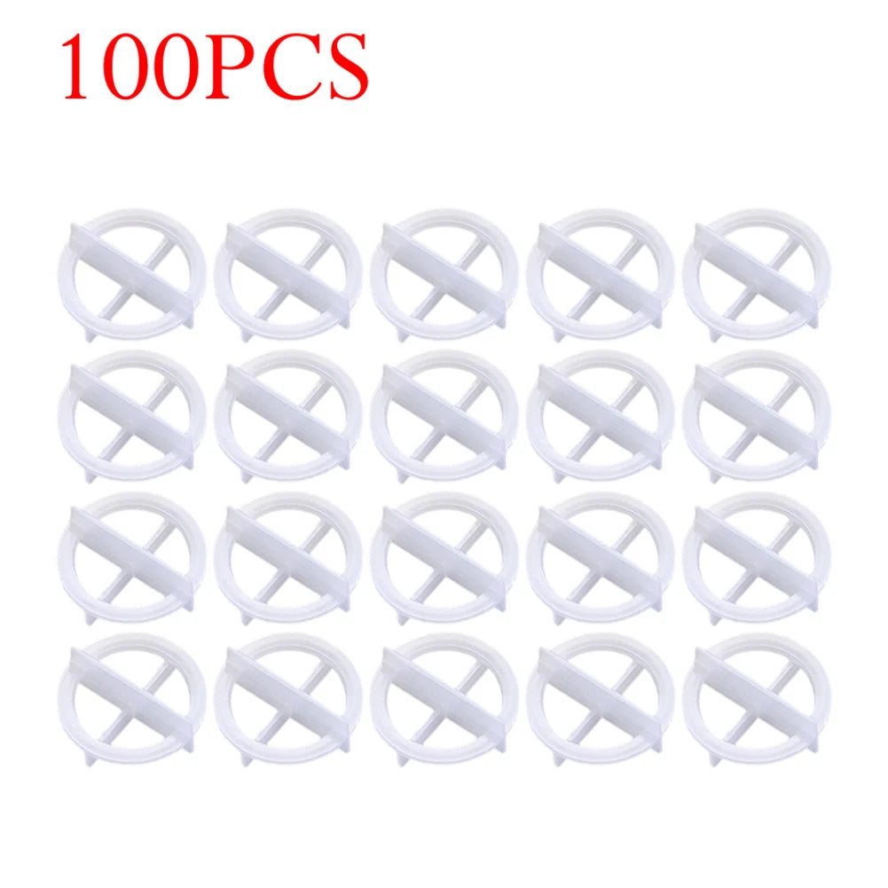 100Pcs Ceramic Tile Leveling System Spacers Clips Wedge For Tiling Fixing Floor Wall Gap Leveling System Construction Tool