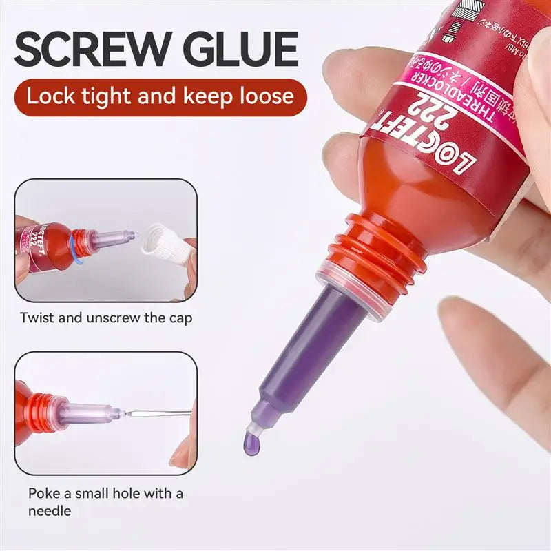 10ml Threadlocker Sealing Glue High Strength Anaerobic Adhesive 242 243 263 271 272 Screw Lock Anti-Slip Caulk Sealers Adhesive