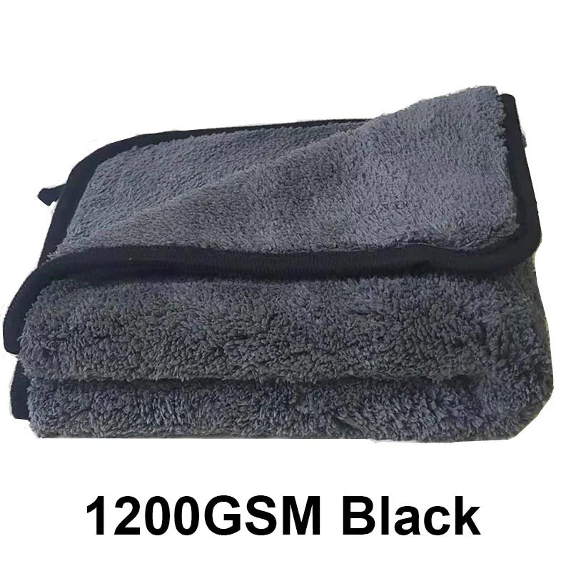 1200GSM Car Wash Microfiber Towel 40x40cm Car Cleaning Care Cloth Auto Towel One-Time Fast Drying for Car Wash Accessories