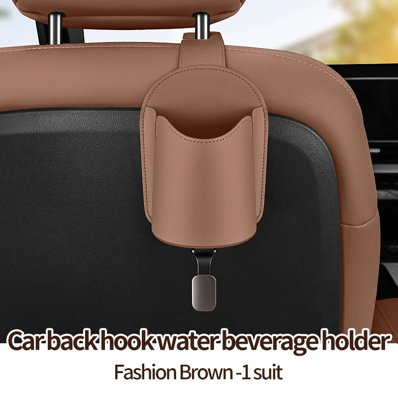 Car Seat Cup Holder Car Seat Back Phone Hook Car Seat Storage Holder Rear Seat Storage Box Car Seat Back Storage Bag with Hook