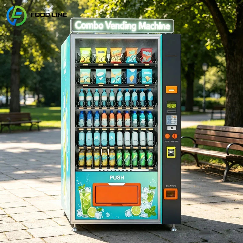 Snack Vending Machine Automatic Drink Beverage Dispenser Refrigerated Smart Retail Kiosk Office Mall Customized