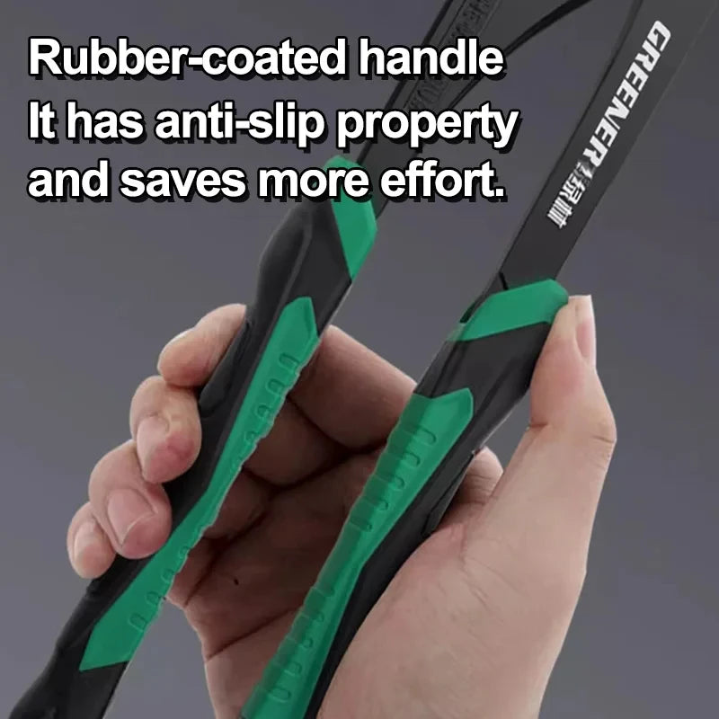 GREENERY 8 10 12 Inch Water Pump Pliers Multifunctional Slip Joint Push Button Adjustable Pipe Wrench for Household Plumbing