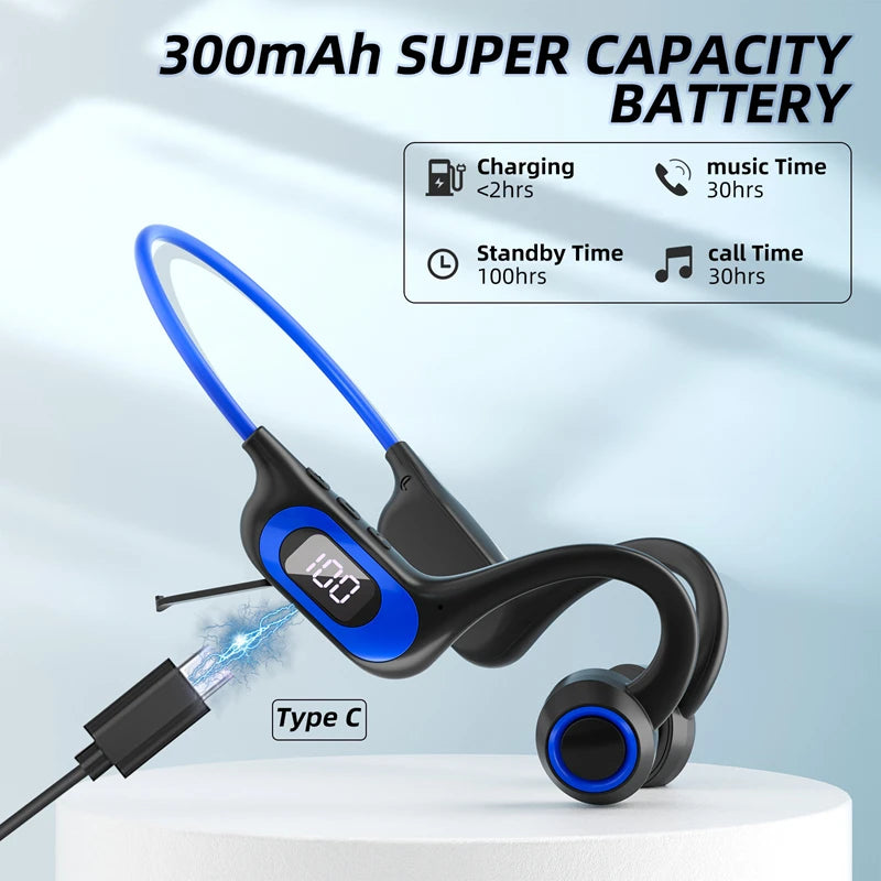 Lenovo G3 Bone Conduction Headphones Bluetooth Headphones Wireless Air Conduction Headphones Waterproof for Running and Sports