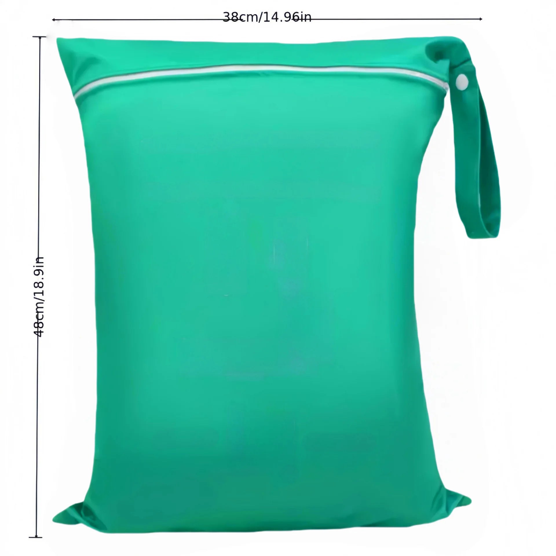 1pc Waterproof Travel Laundry Bag Wet Dry Organizer Pouch with Zipper Hanging Strap Portable Storage Bag