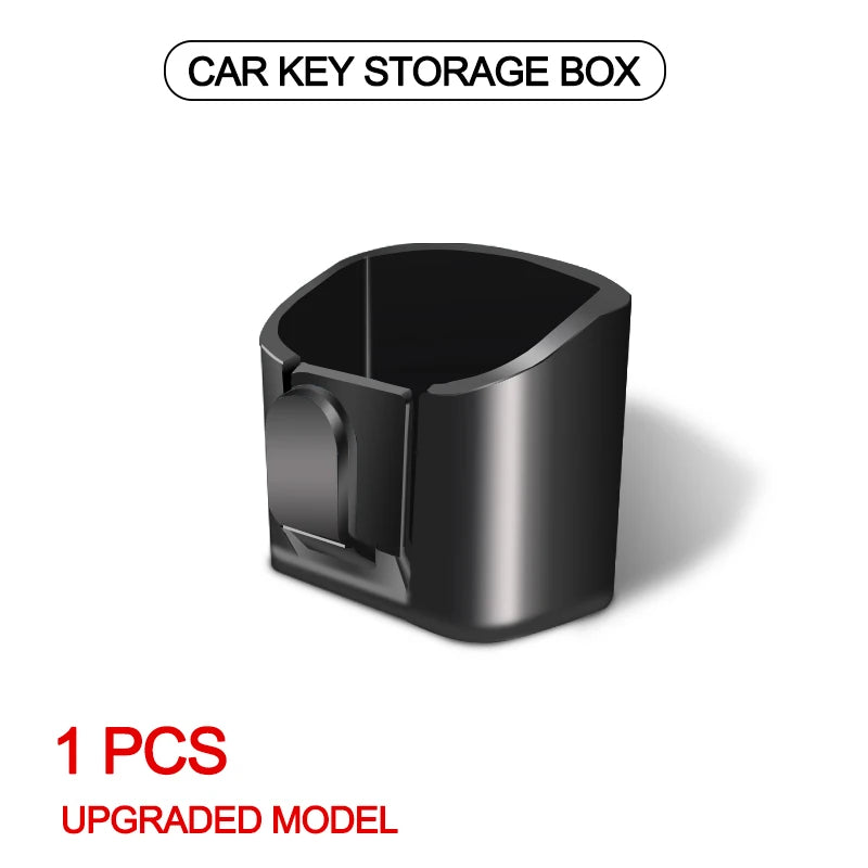 Car Key Storage Box Dashboard Compact Key Storage Organizer Universal Self-Adhesive Car Key Stowing Tidying Auto Accessorie