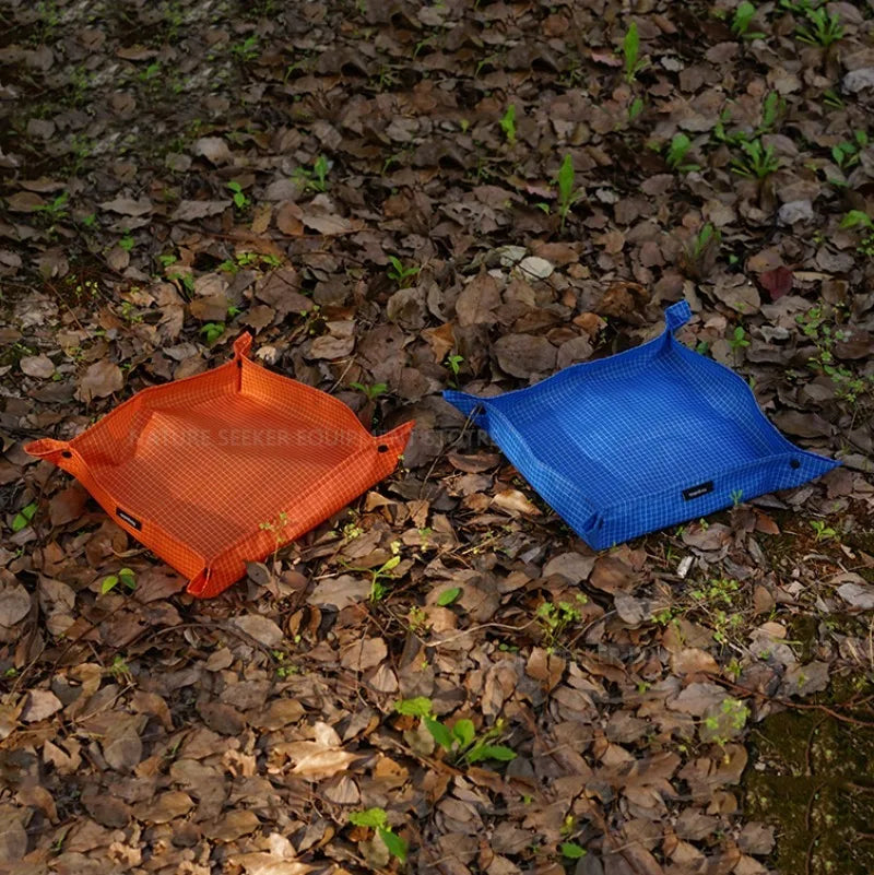 Ultra Light Storage Tray for Outdoor Camping Hiking Folding Storage Basket UHMWPE Camp Equipment Gear 24g