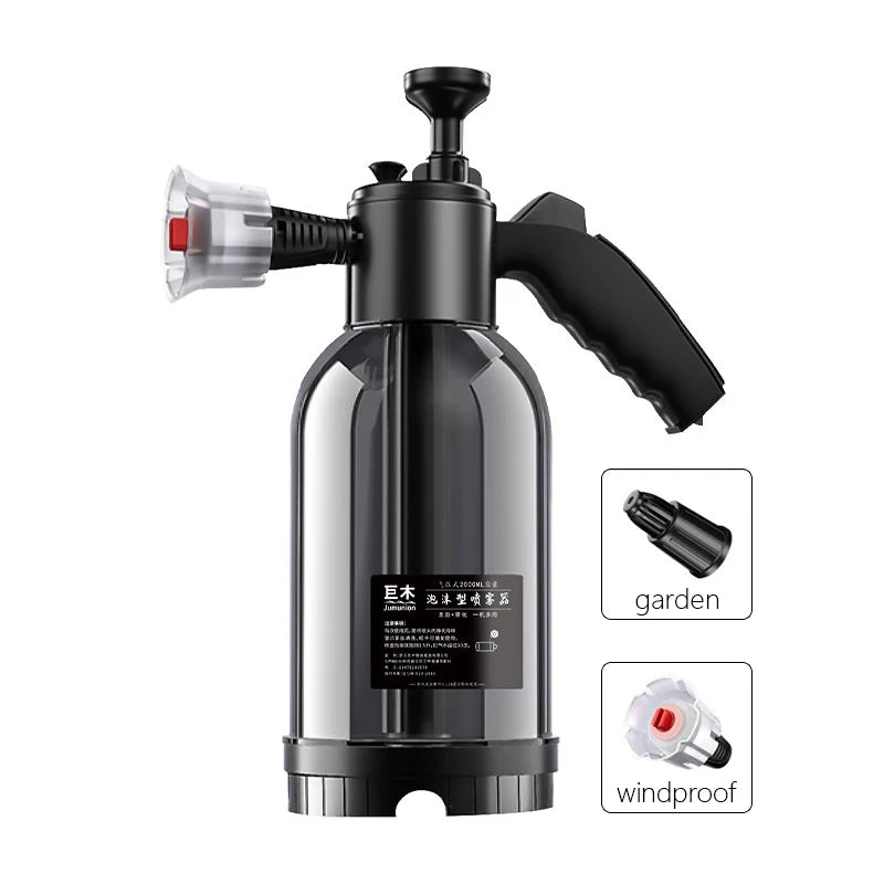 Car Cleaning Foam Spray 2L High Pressure Hand Pump Water Can Foam Lance Spray Bottle for Auto Home Garden Car Cleaning Tools