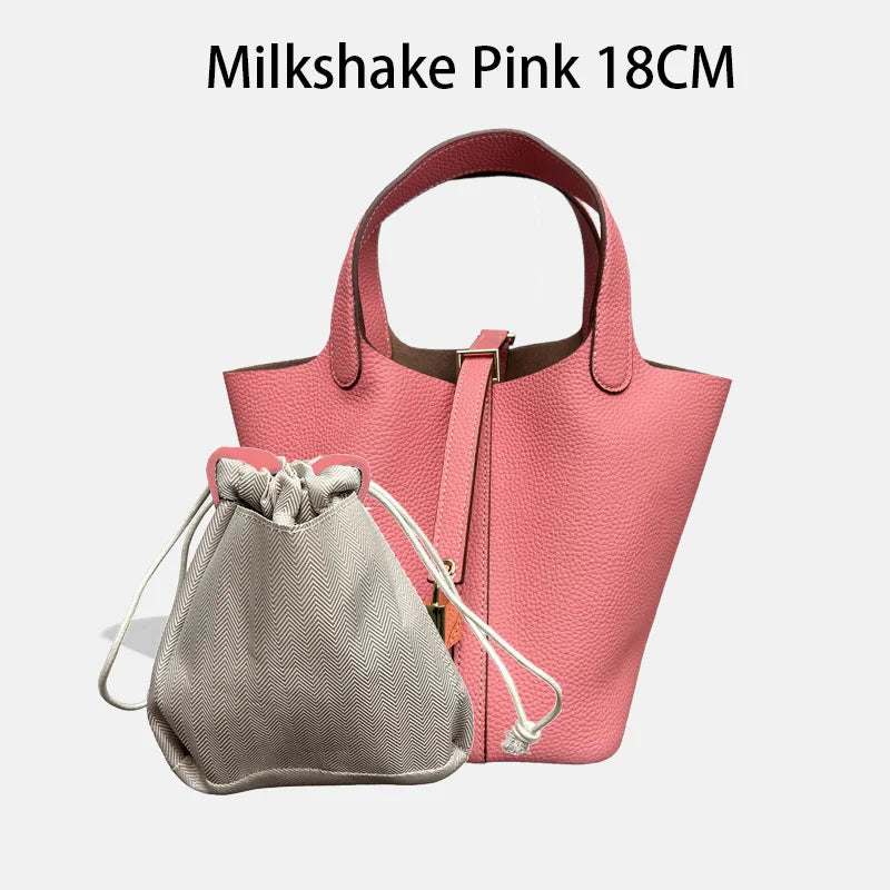 MENDY Women Bags Handbags Bucket Bag 18/22 Big Small Fashion Tote Bag Genuine Leather Luxury Quality Designers Lady Hand Bags