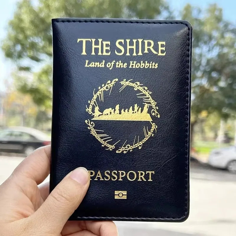 Shire of The Hobbit Passport Cover Travel Accessories Family Gifts Kingdom of Fairy Hobbiton Passport Holder
