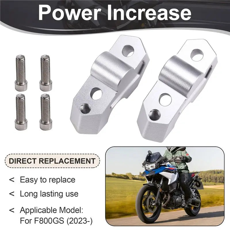 WO-Motorcycle Handlebar Riser For BMW F800GS F800 F 800 GS 2023-2025 Accessories Handle Bar Back Move Lift