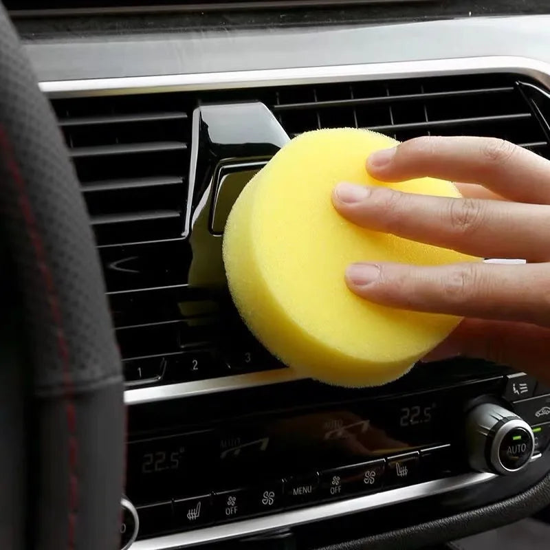 Car Wash Wax Sponge Wipe Car with Round Car Wash Wax Polishing Care Sponge Car Supplies Do Not Hurt Car Cleaning Artifacts