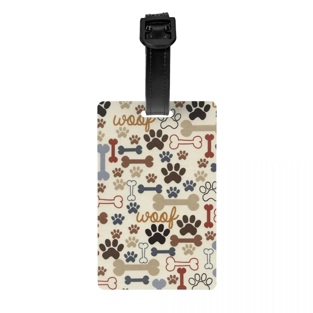 Custom Dog Lover Pet Paw Heart Luggage Tag for Suitcases Fashion Baggage Tags Privacy Cover Name ID Card