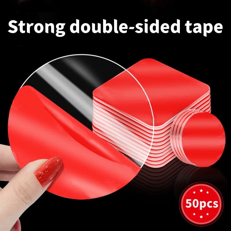 Super Strong  double sided tape Strong Waterproof No Trace Self Adhesive Acrylic Pad Patch Sticky For Home Car Office