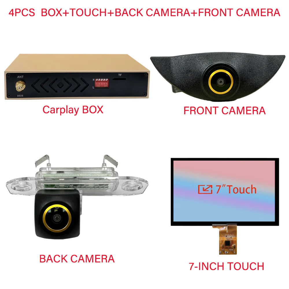 Wireless Apple Carplay Android Auto Module Car AI Box For Volvo XC60 XC70 S60 S80 V60 V70 V40 With Touchscreen Extension