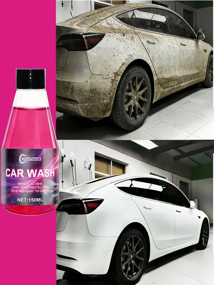 150ml High Foam Car Wash Shampoo, Ceramic Coating Safe Car Cleaner, Deep Cleaning Formula, Paint Protection and Gloss Enhancemen