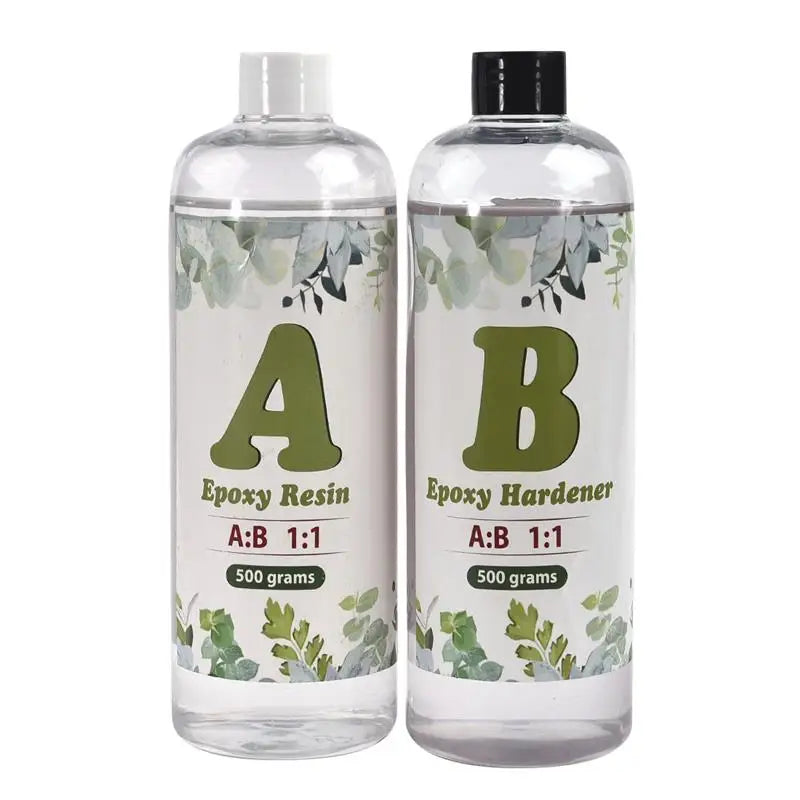 1:1 AB Resin Epoxy Glue High Adhesive Hardener Crystal Gel For DIY Resin Jewelry Making Accessory Gum Intarsia Adhesives Sealers