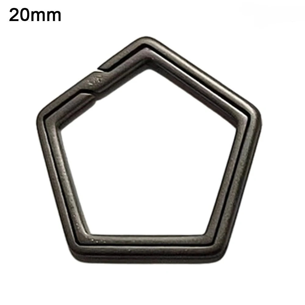Titanium Key Ring Super Lightweight Titanium Keychain Toasted Blue TC4 for Key Rings Holder Quickdraw Tool Creative Keyring