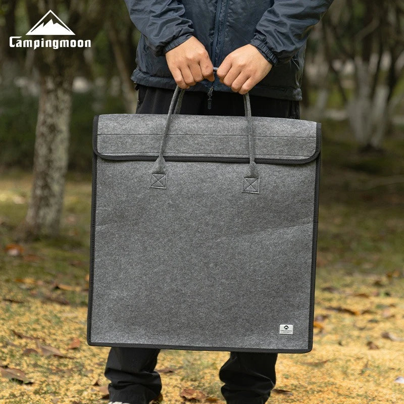 CAMPINGMOON GRW-45-B Gravel Texture Camping Thermo Bag - Reinforced Polyester Fiber Scratch-Resistant Pan Storage Bag