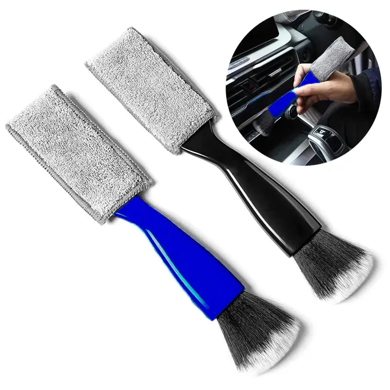 1/2pcs Car Cleaning Tools Air Conditioning Air Outlet Clean Dust Removal Soft Brush Multifunctional Auto Interior Cleaning Tool