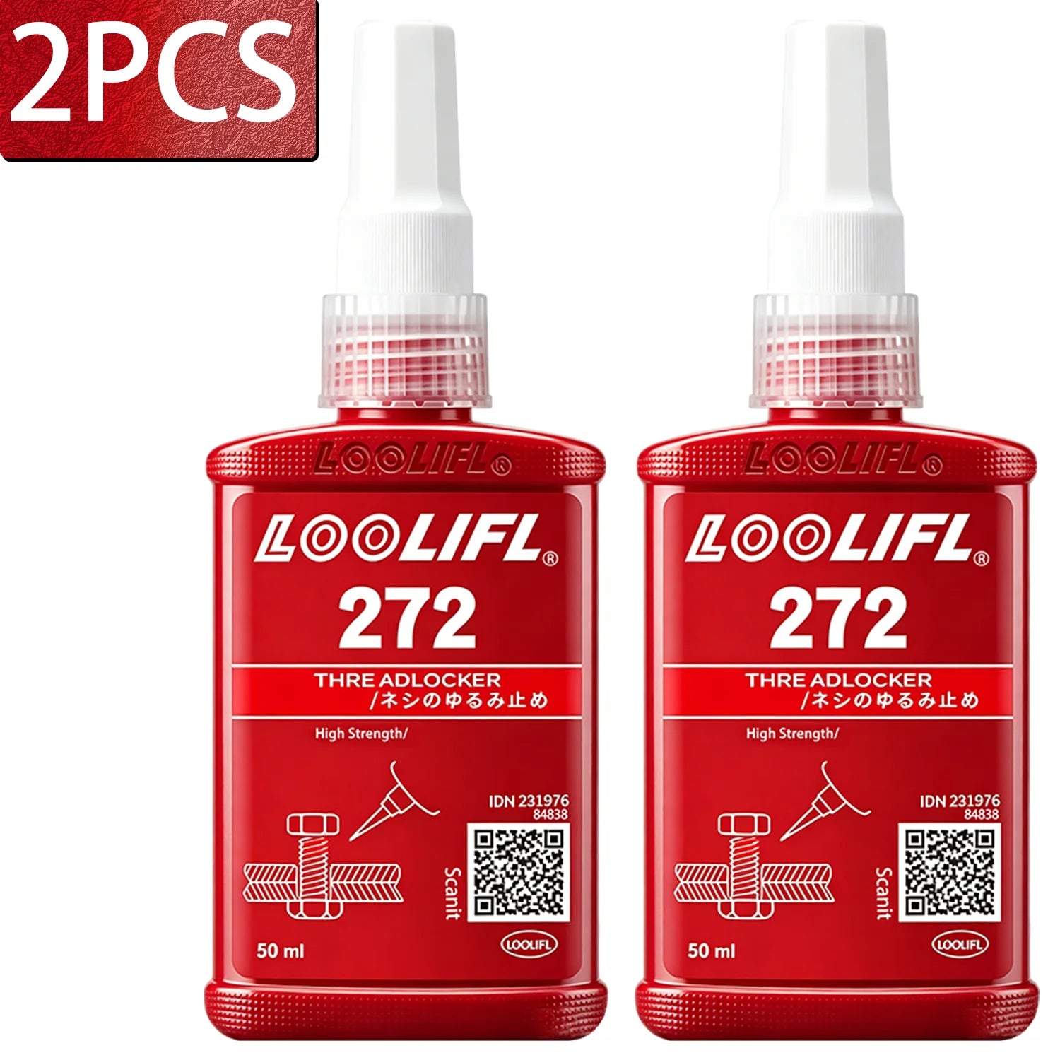 242 272 50mlThreadLocker Screw Glue Quickly Cured Thread Locking Agent Anaerobic Adhesive Corrosion-Resistant Anti-LooseningGlue
