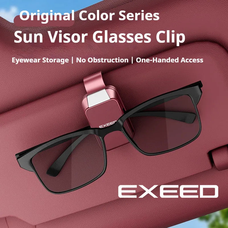 For Chery Exeed LX VX TXL RX Sterra ES ET ET I PHEV Key Accessories: Car Sun Visor Sunglasses Car Glasses Clip Glasses Holder