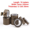 PTFE Tape Adhesive Cloth Insulated Vacuum High Temperature Resistant Sealing PTFE Tapes Width 5~100mm Thickness 0.13mm 0.18mm