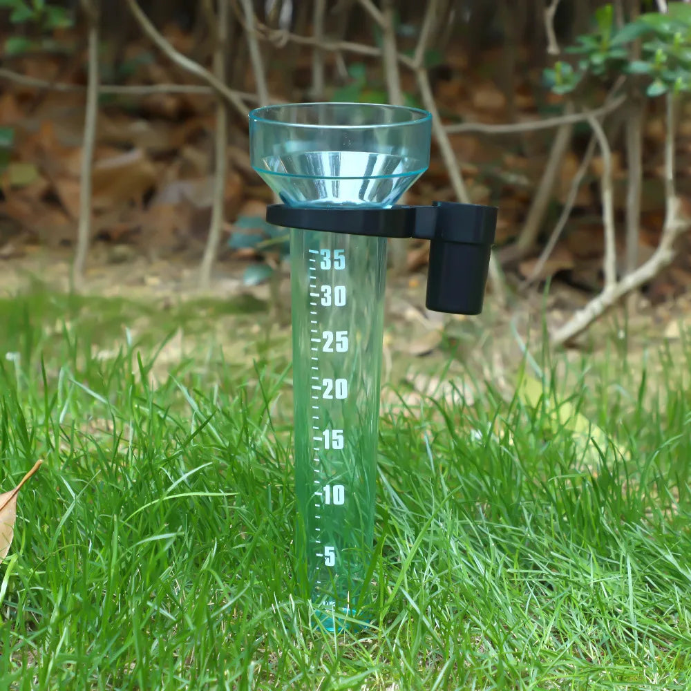 35mm Rain Gauge Rainwater Meter Polystyrene Water Rain Measurement Tool Outdoor Garden Ground Rainfall Guage