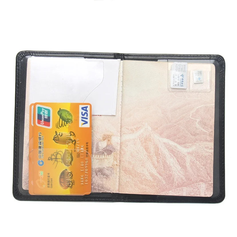 Brazilian Pu Leather Passport Cover Women Men Passport Holder Travel Passport Case for Brazil