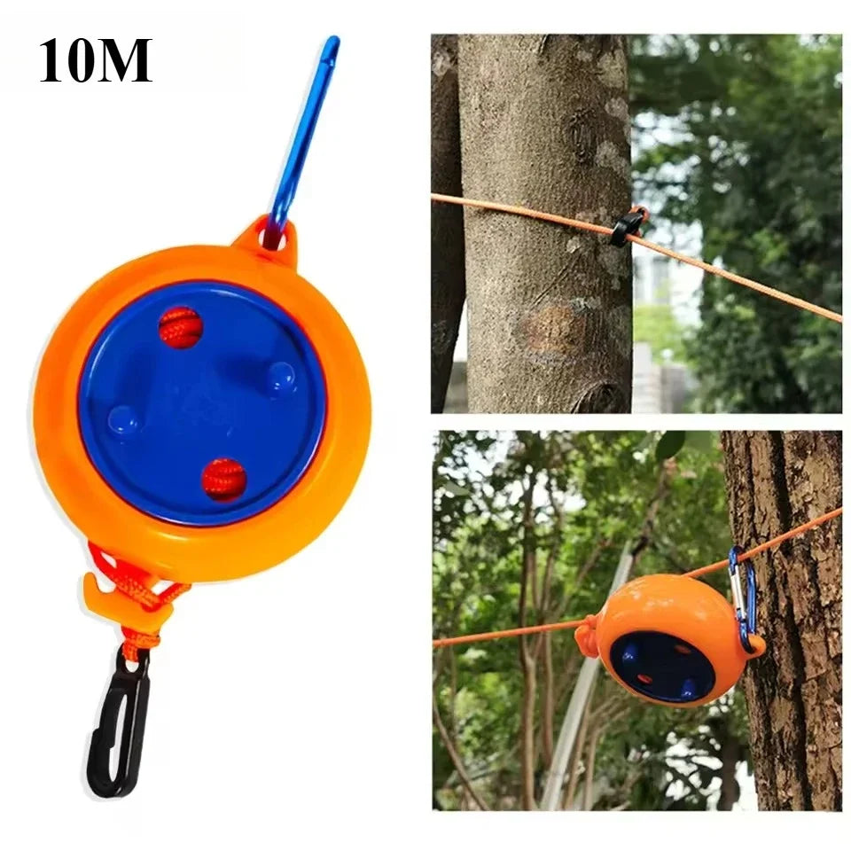Clotheslin Laundry Drying Rope Outdoor Clothes Line Windproo Anti-slip Retractabl Cord for Hotel Camping Accessori Scalab Clothe